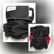 Female Dog Diapers (Britches) | No Tail Opening | Black Print-1