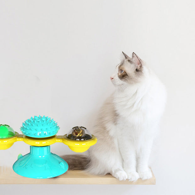 Cat Rotating Windmill Interactive Toy-1