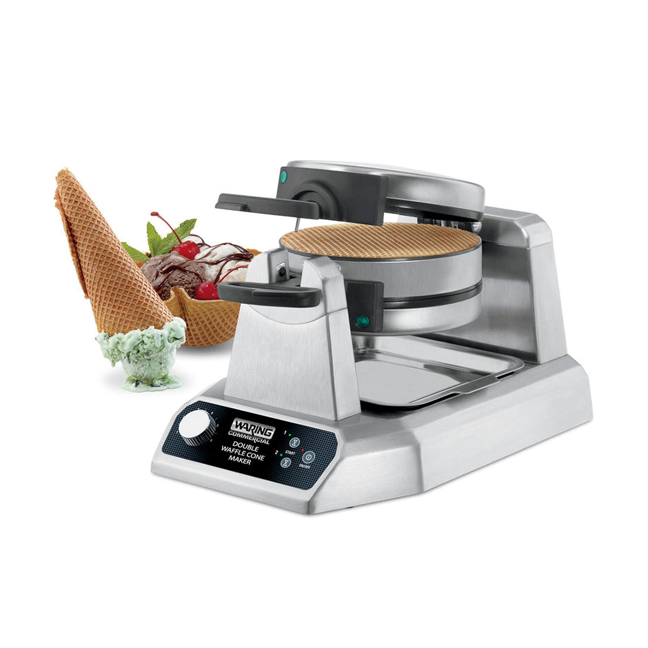 WWCM200 Heavy-Duty Double Waffle Cone Maker by Waring Commercial-1