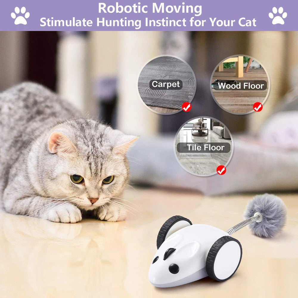 Smart App-Controlled Electric Mouse Cat Toy-0