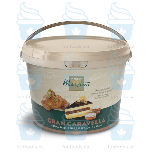 Pistachio Filling - 5kg Bucket - Caravella Gran Pistachio Cream - Master Martini Canada - Canadian Distribution-1