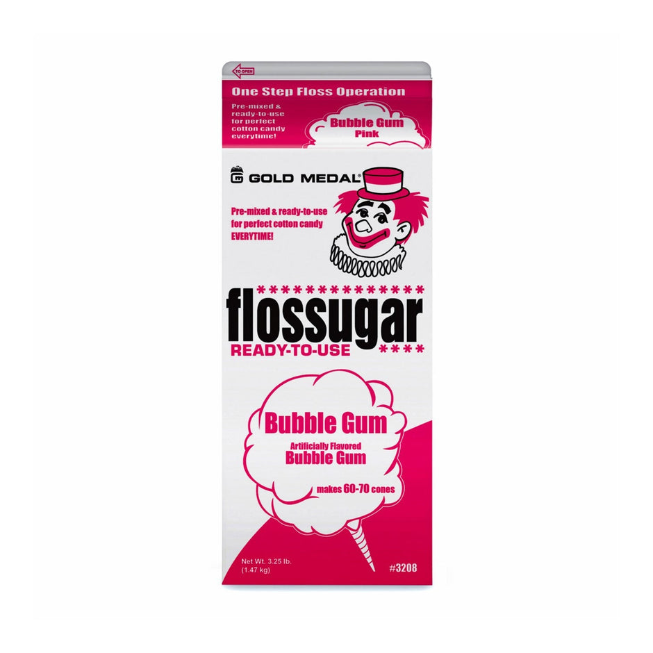 Bubble Gum (Bubble Gum) Cotton Candy Flossugar  | Cotton Candy Supplies Canada | 6 x 3.25lbs per case-0