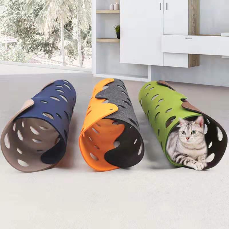Felt Cat Tunnel with Interchangeable Toys-0