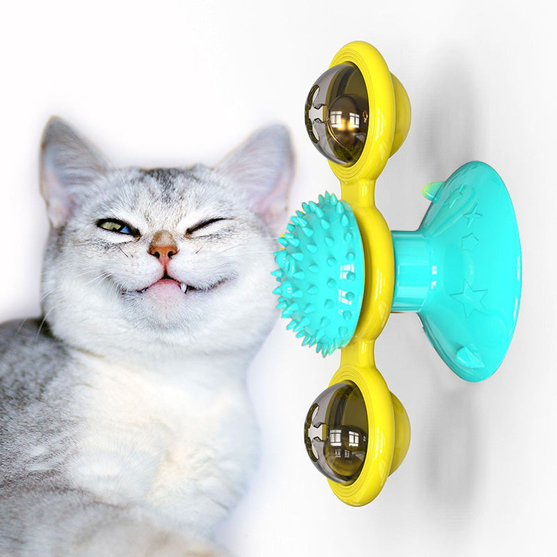 Cat Rotating Windmill Interactive Toy-0