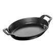 STAUB Specialities 1.6 L Cast Iron Oval Oven Dish, Black-0