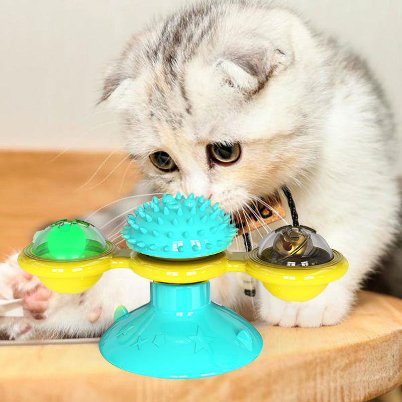 Cat Rotating Windmill Interactive Toy-4