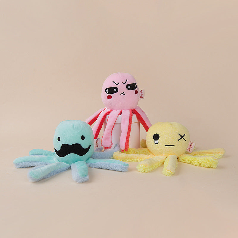 Octopus Plush Pet Chew Toy-1