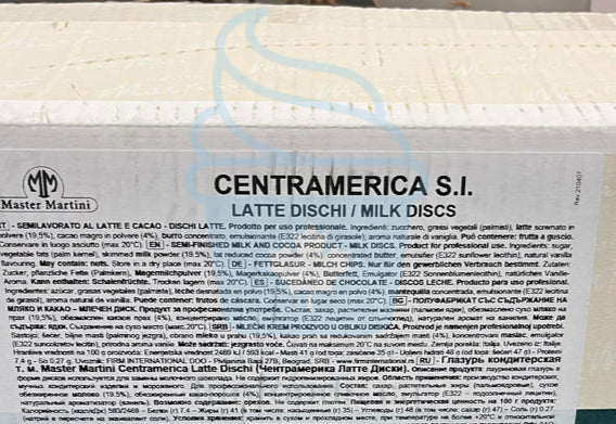 Gran Centramerica Latte (Milk) Discs - 10 KG Box - Milk Coating Chocolate - Master Martini Canada-2