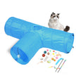 Foldable Cat Tunnel for Entertaining Felines-5