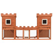 vidaXL Outdoor Large Rabbit Hutch House Pet Cage Double House-4
