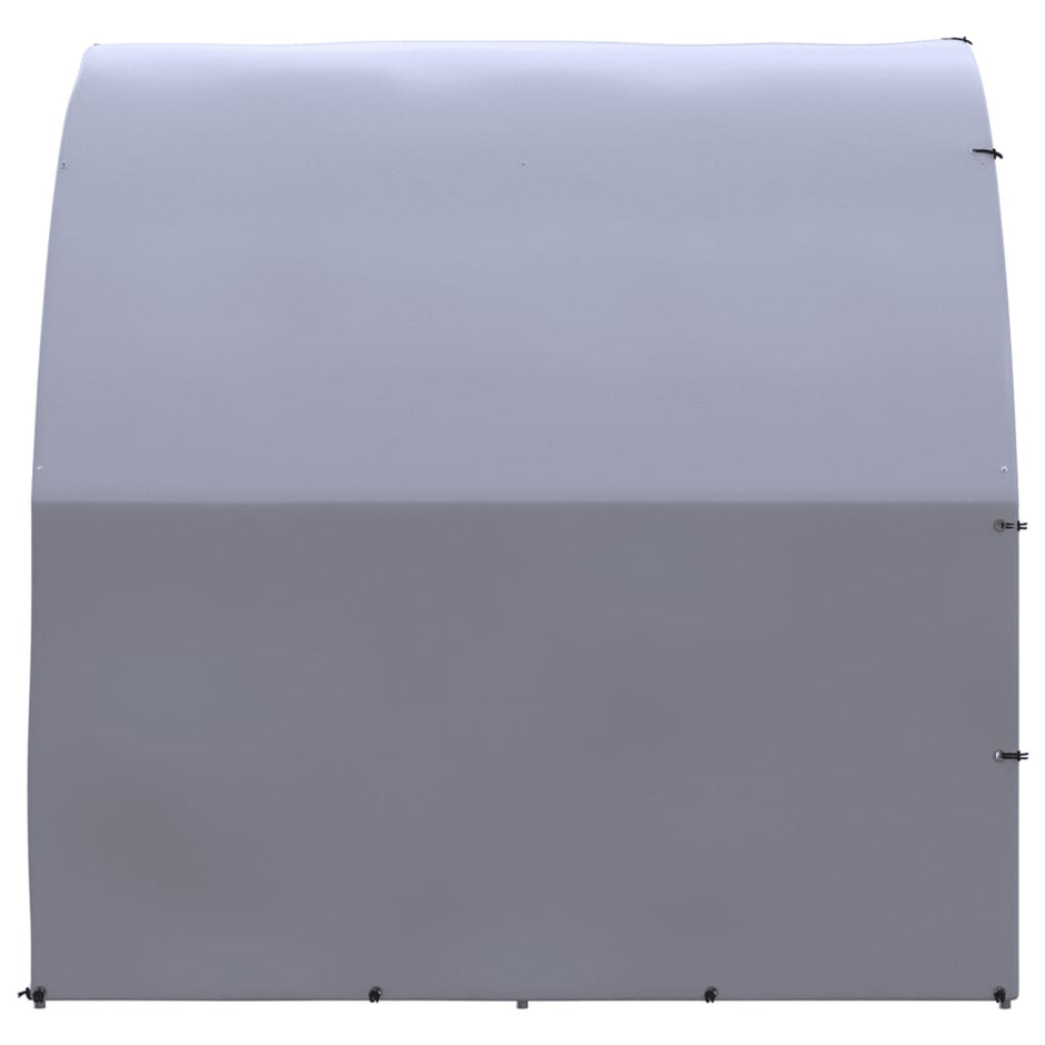vidaXL Outdoor Chicken Coop 9.8'x26.2'x6.6' Galvanized Steel-4
