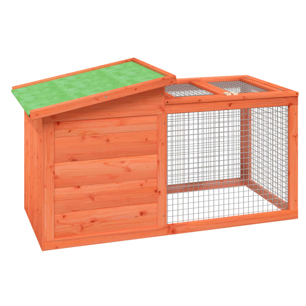 vidaXL Rabbit Hutch Brown 39.6