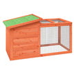 vidaXL Rabbit Hutch Brown 39.6
