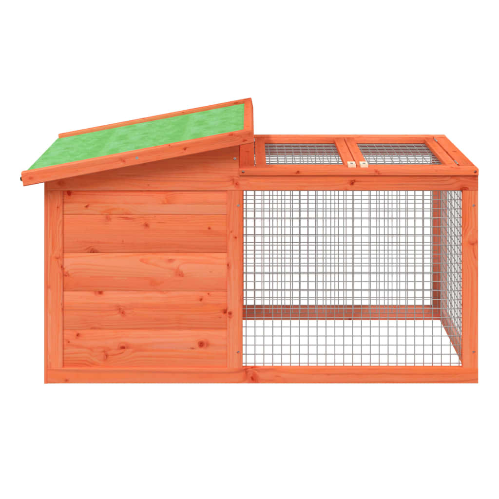 vidaXL Rabbit Hutch Brown 39.6