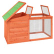 vidaXL Rabbit Hutch Brown 39.6