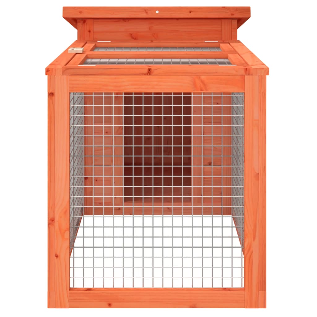 vidaXL Rabbit Hutch Brown 39.6