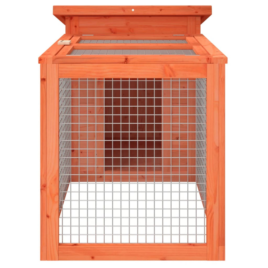 vidaXL Rabbit Hutch Brown 39.6