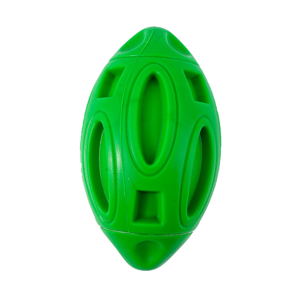 Durable Rubber Squeaky Rugby Dog Ball-6