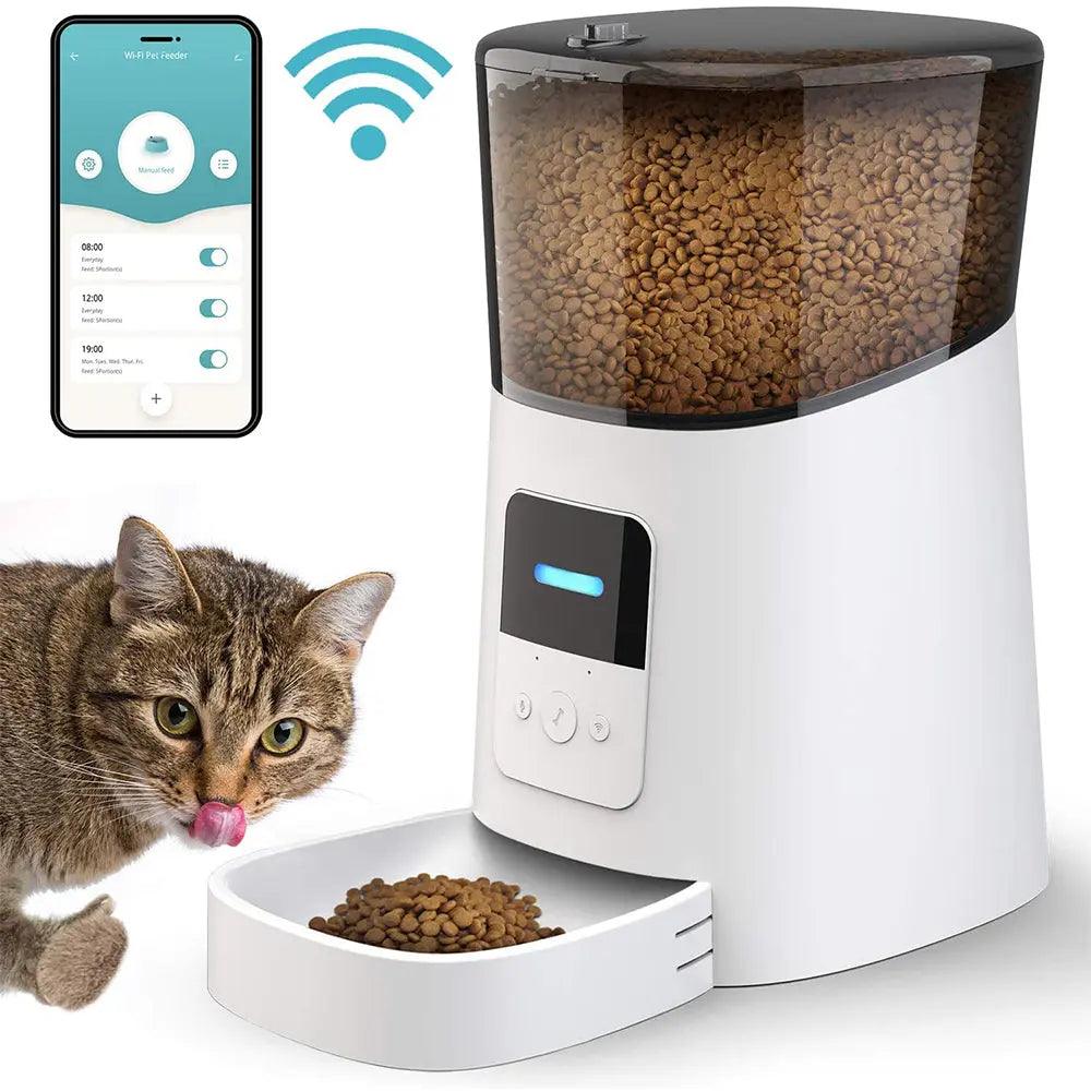 Automatic Cat Feeder WiFi Enable Smart Pet Dog Food Dispenser-0
