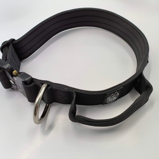 1.5" Tactical Collar with Handle - Black-0