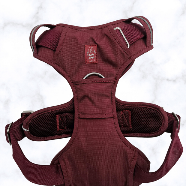 Heavy-Duty Everyday Harness - Cherry Wine-1