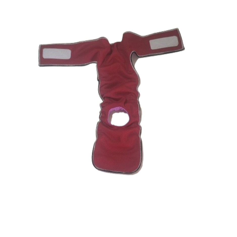 High-Cut Dog Diaper Britches | Brown Tie Dye-1