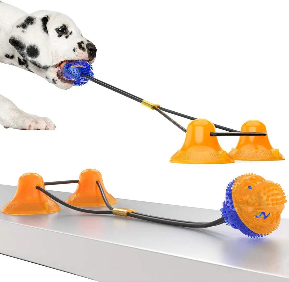 Indestructible Eco-Friendly Interactive Dog Chew Treat Ball-0