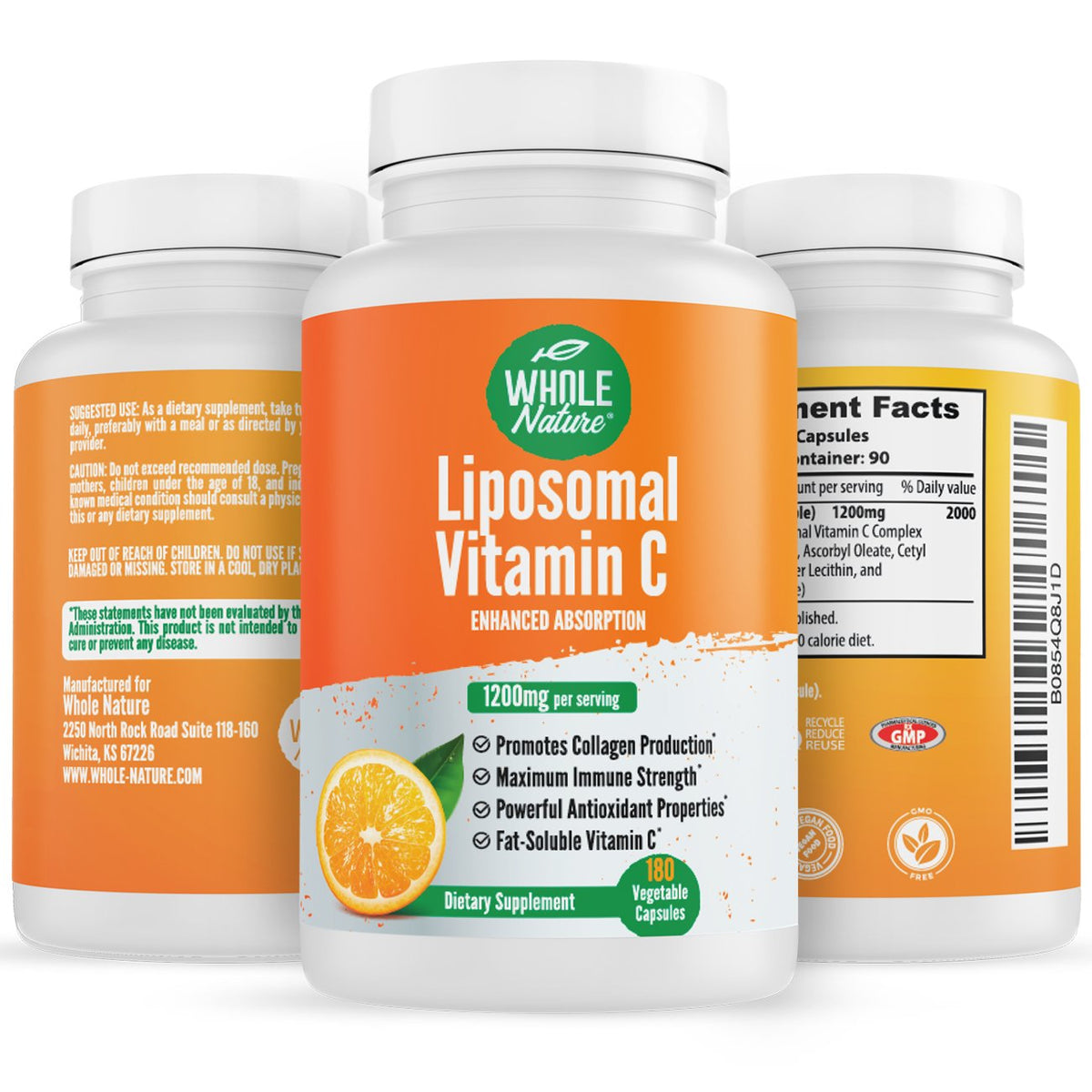 Whole Nature Liposomal Vitamin C 1200 mg-1