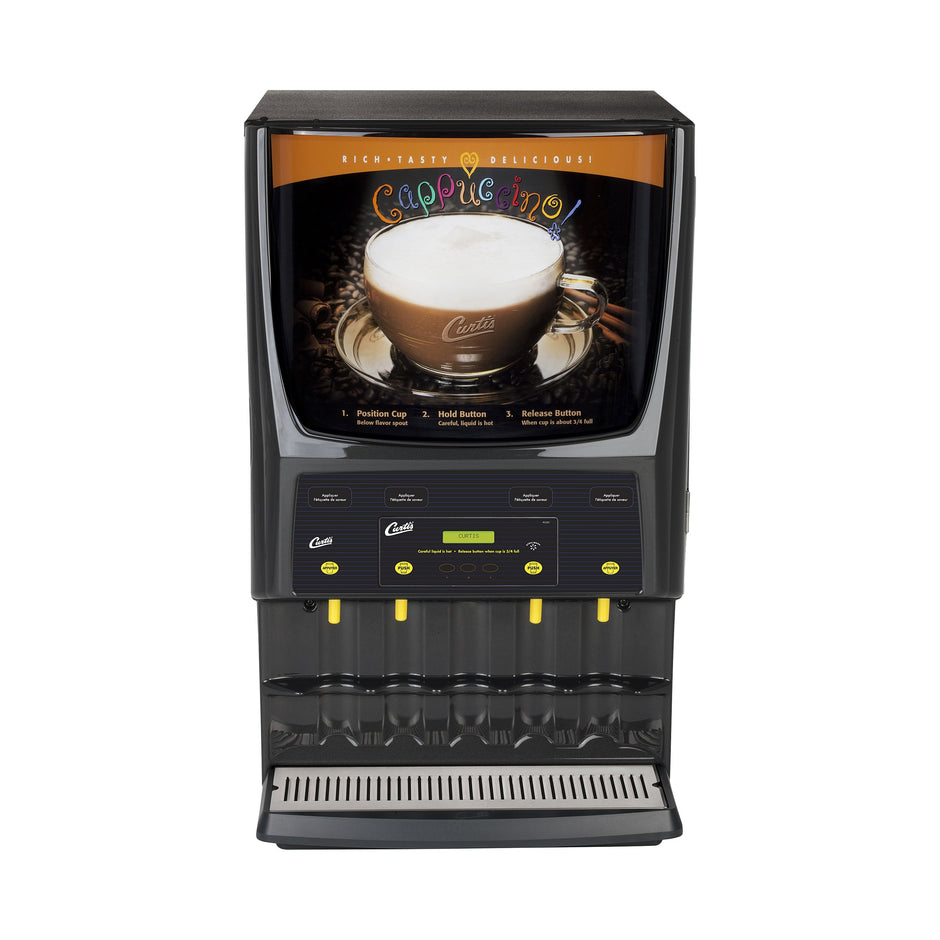 Wilbur Curtis PCGT4 - 4 Station Primo Cappuccino with two 5 lb & two 10 lb Hoppers-0