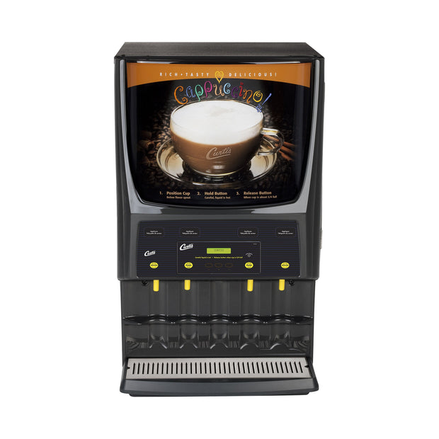 Wilbur Curtis PCGT4 - 4 Station Primo Cappuccino with two 5 lb & two 10 lb Hoppers-0