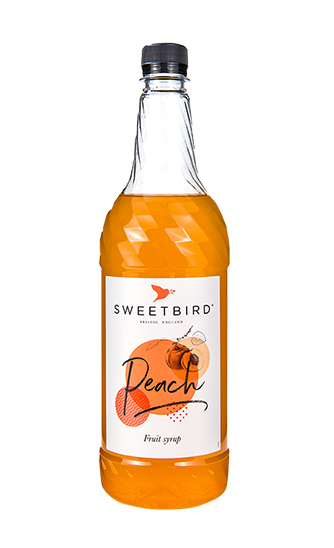 Sweetbird Syrup - Peach - 6 x 1 L Case - Vegan - Canadian Distribution-0