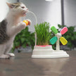 Cat Windmill Interactive Toy with Grass Box-0