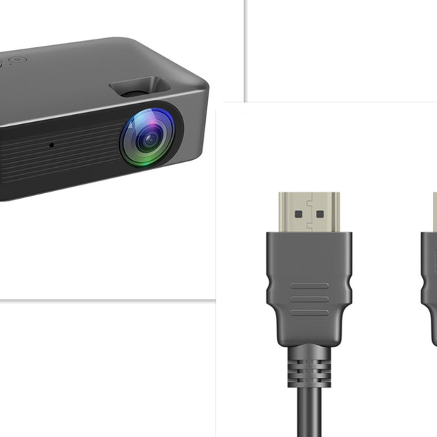 Portable Small Wireless High-Definition Multi-Function Indoor and Outdoor Compact Projector