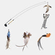 Interactive Feather Pole Toy for Cats-12