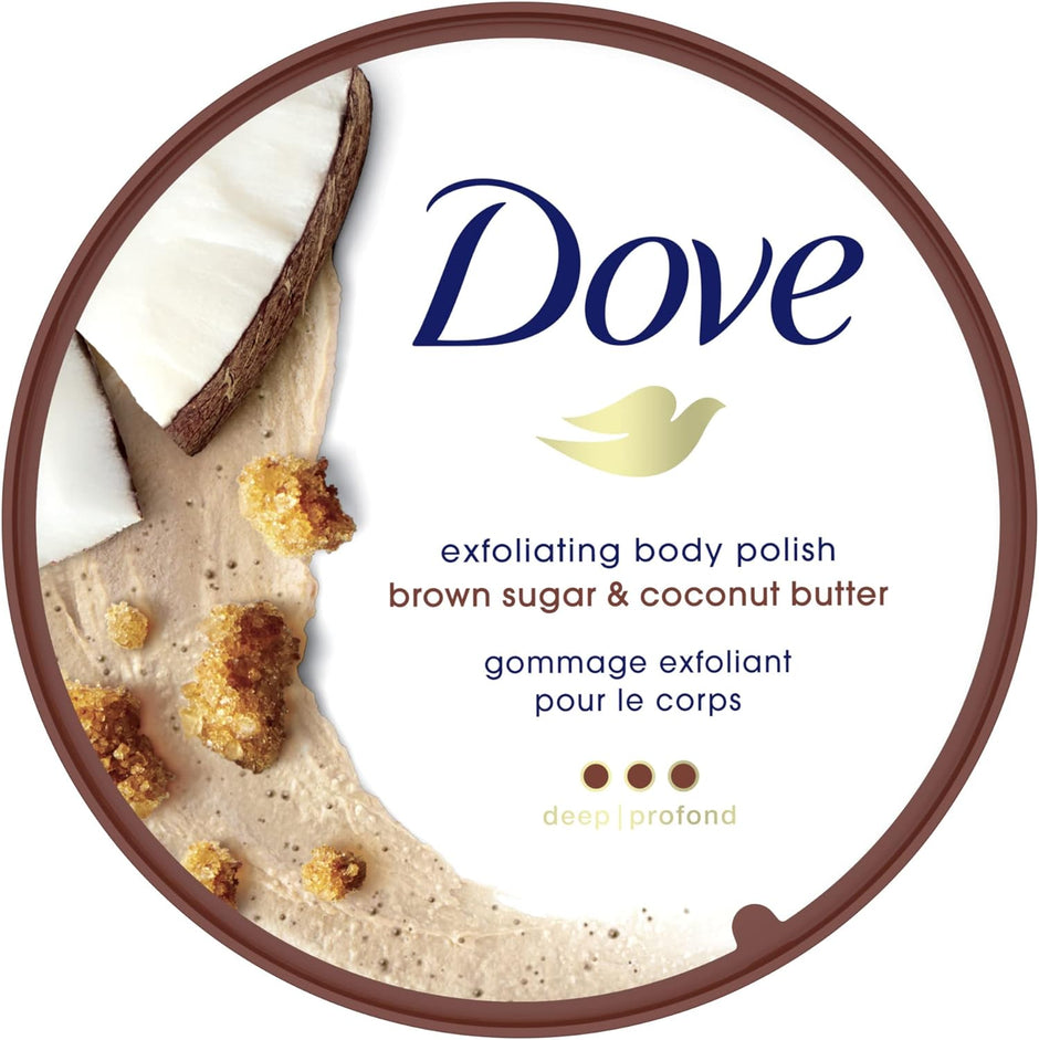Exfoliating Body Polish for Silky Smooth Skin Brown Sugar & Coconut Butter Body Scrub Exfoliates & Restores Skin'S Natural Nutrients 298 G