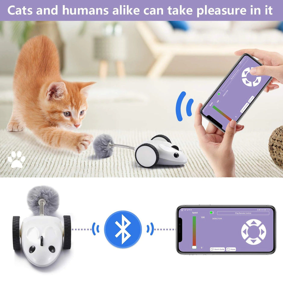 Smart App-Controlled Electric Mouse Cat Toy-3