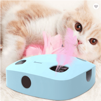 Electric Feather Cat Stick Toy-2