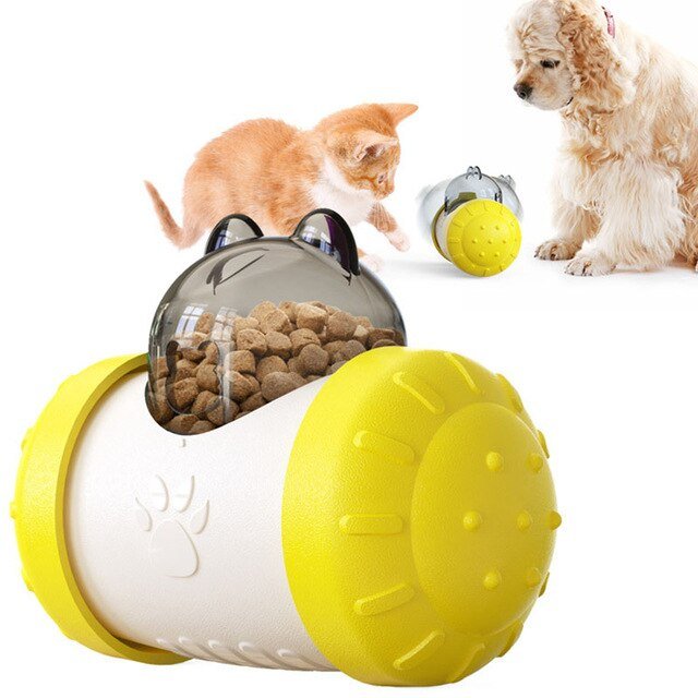 Dog Cat Toy Pet Tumbler Slow Food Leaking Ball Swing Leaking Food Toy Non-electric Safety Pet Slow Food Device for Dogs Cats Toy-7