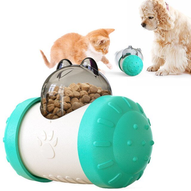 Dog Cat Toy Pet Tumbler Slow Food Leaking Ball Swing Leaking Food Toy Non-electric Safety Pet Slow Food Device for Dogs Cats Toy-8