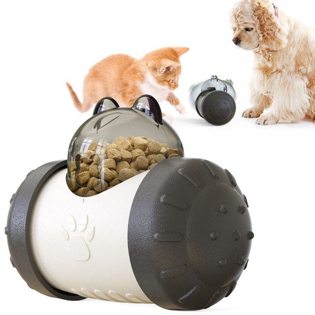 Dog Cat Toy Pet Tumbler Slow Food Leaking Ball Swing Leaking Food Toy Non-electric Safety Pet Slow Food Device for Dogs Cats Toy-6