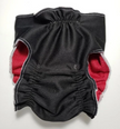Female Dog Diapers (Britches) | No Tail Opening | Black Print-2