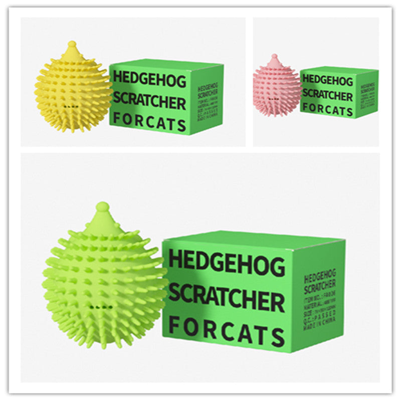 The Ultimate Hedgehog Cat Corner Tickler with Massage Ball-5