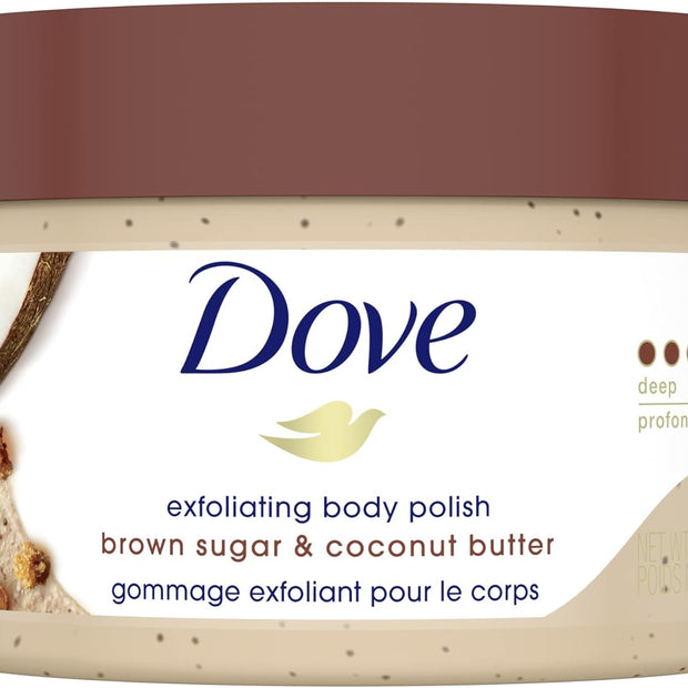Exfoliating Body Polish for Silky Smooth Skin Brown Sugar & Coconut Butter Body Scrub Exfoliates & Restores Skin'S Natural Nutrients 298 G