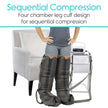 Sequential Compression Device - Leg Pump Machine for Lymphedema, Circulation & Swelling - Intermittent Pneumatic SCD Air Therapy Recovery with Full Massage Boots