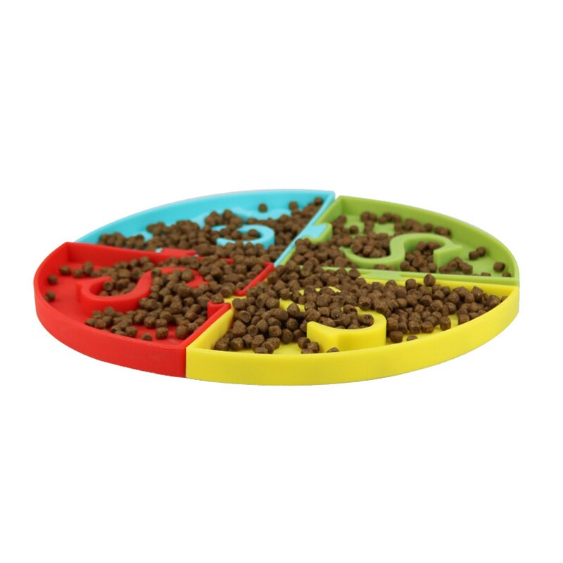 Silicone Pet Bowl Dog Cat Slow Eating Feeding Food Bowls Portable Puppy Feeder Puzzle Bowls Dishes Anti Choke Food Container-3
