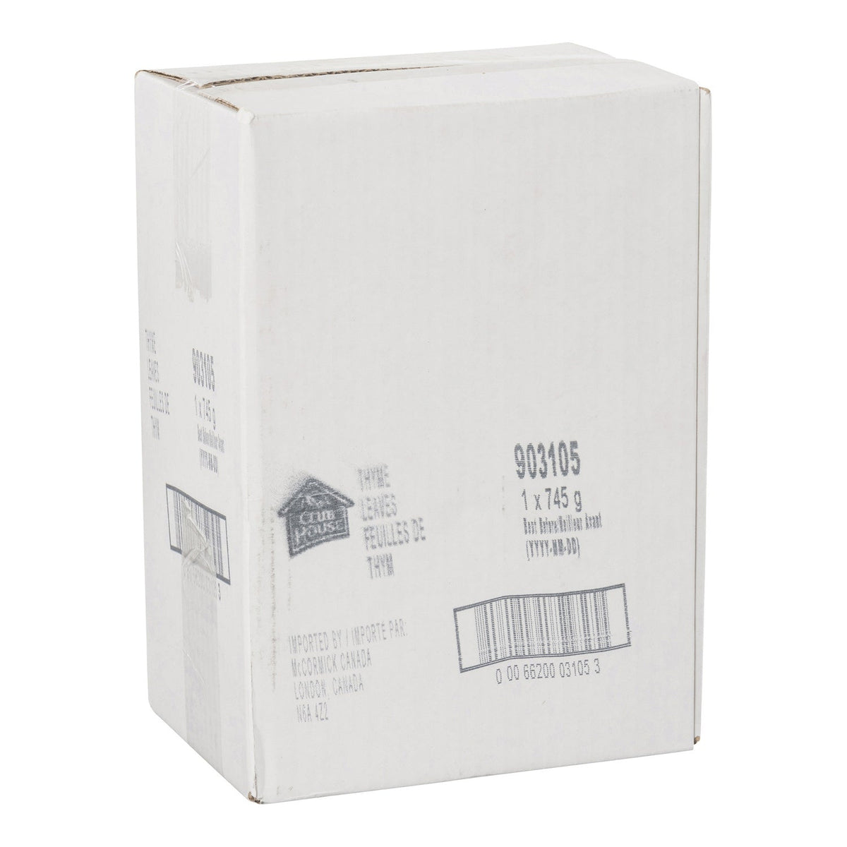 Spice Thyme Leaves - 1 x 745 g - Clubhouse - Restaurant and Foodservice Ingredients - Canadian Distribution-1