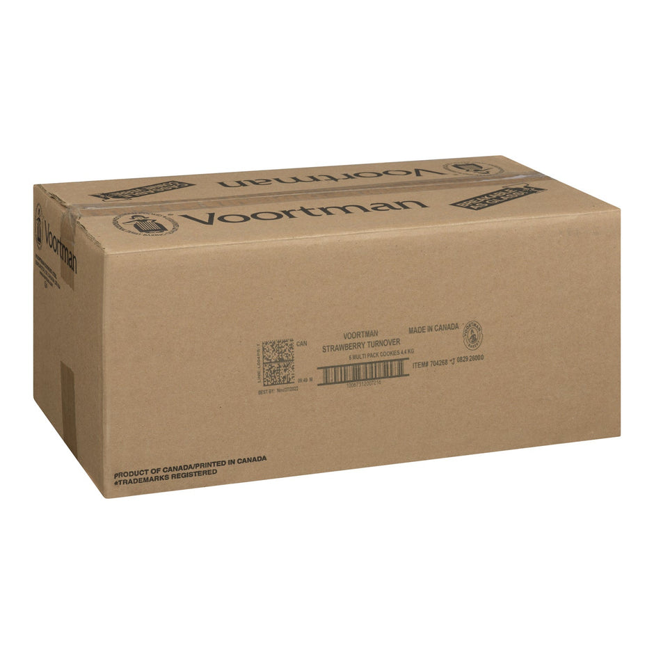 Cookie Strawberry Turnover Single Serve - 1 x 144 count - Voortman - Restaurant and Foodservice Ingredients - Canadian Distribution-1