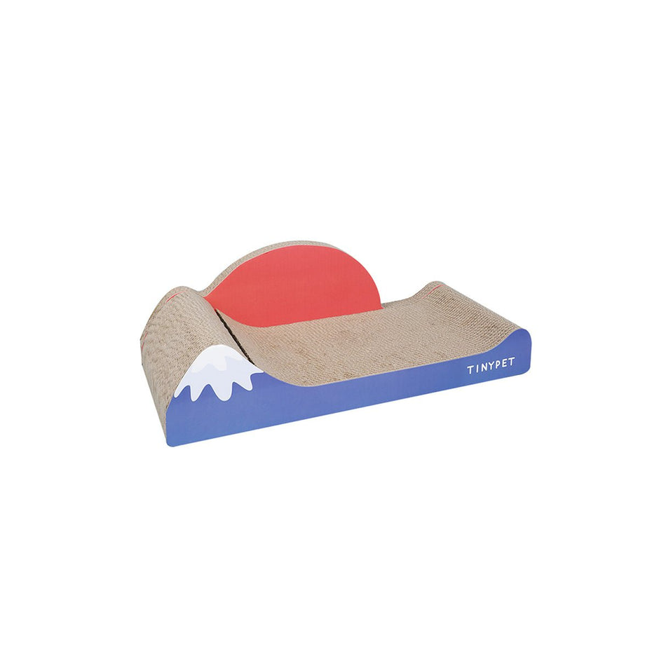 Under Mount Fuji Blue Cat Scratching Board-0