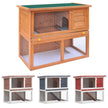 vidaXL Rabbit Hutch Bunny Cage House with Pull Out Tray Ramp Solid Pine Wood-5