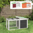 vidaXL Rabbit Hutch Brown 39.6